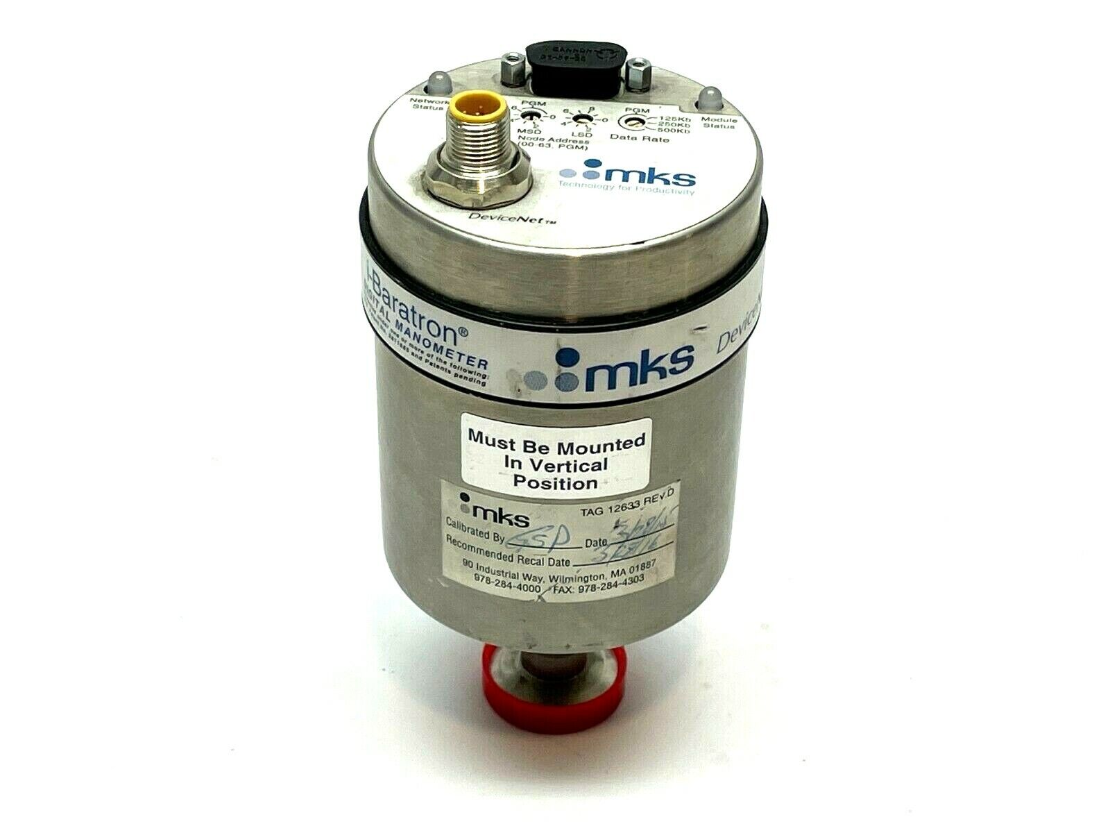 MKS i-Baratron DMA.1TGADJNV633 Digital Manometer - Maverick Industrial Sales