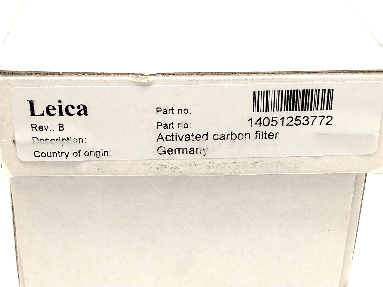 Leica 14051253772 Rev. B SPECTRA ST Activated Carbon Filter 14051247131 SET OF 2 - New – Open box - Maverick Industrial Sales