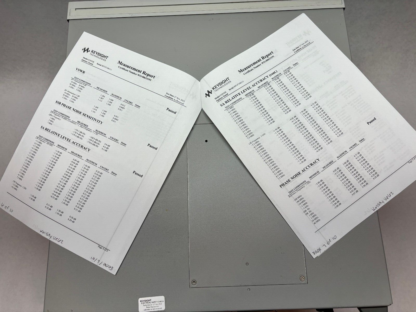 Agilent E5052B Signal Source Analyzer, 10 MHz - 7 GHz, MY47100111 - For parts or not working - Maverick Industrial Sales