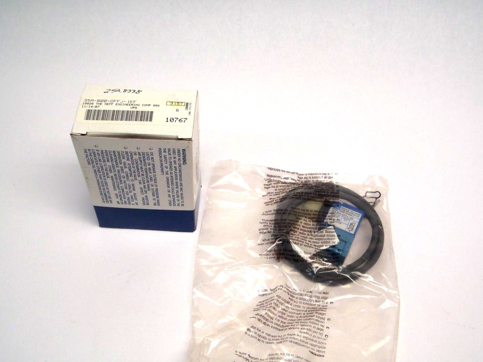 35A-B00-DFFJ-1KF | MAC Valves Direct Solenoid Operated 3-Way Poppet Valve - New - Maverick Industrial Sales
