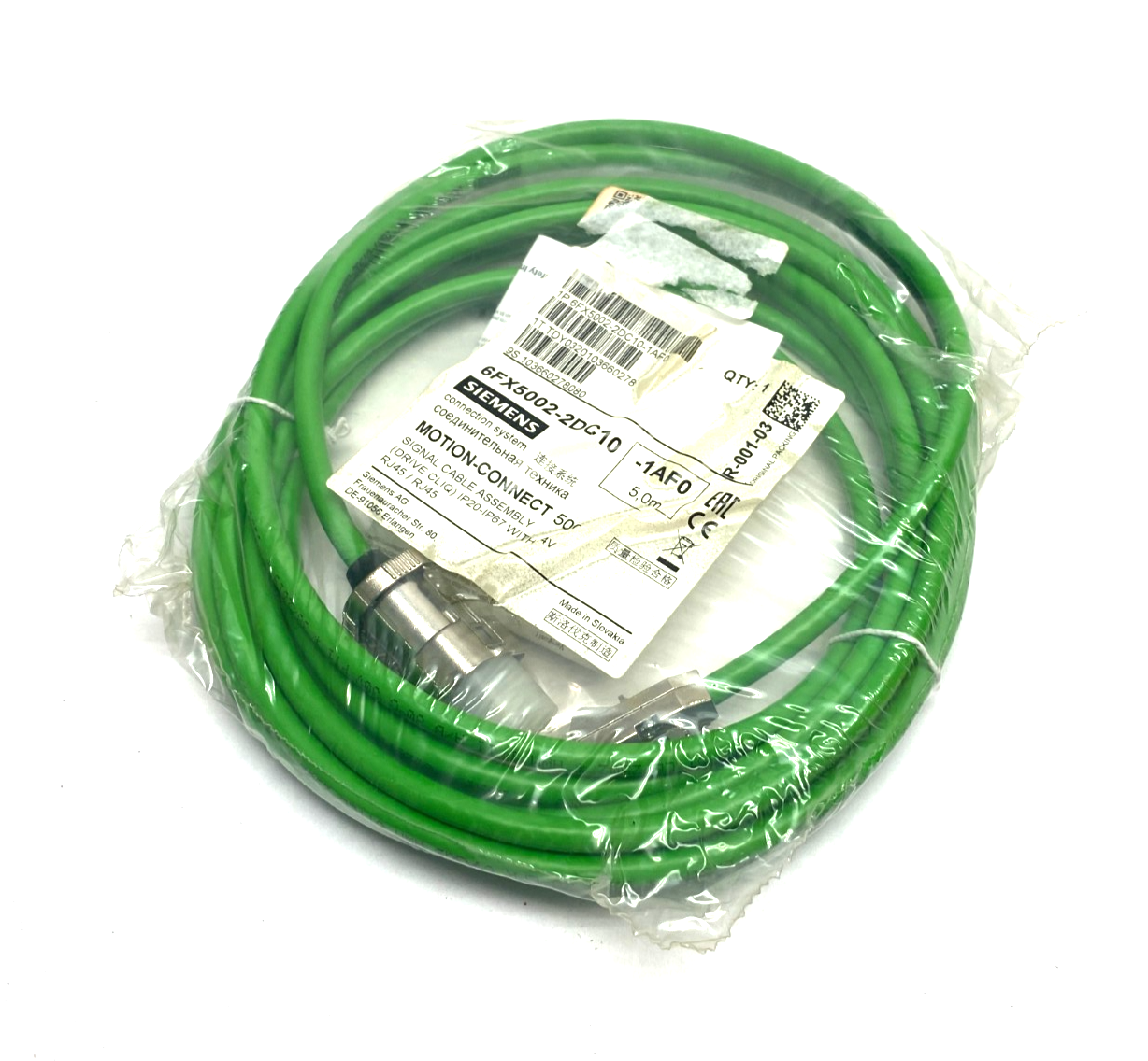 Siemens 6FX5002-2DC10-1AF0 MOTION-CONNECT 500 Signal Cable Assembly 5m Length - Maverick Industrial Sales