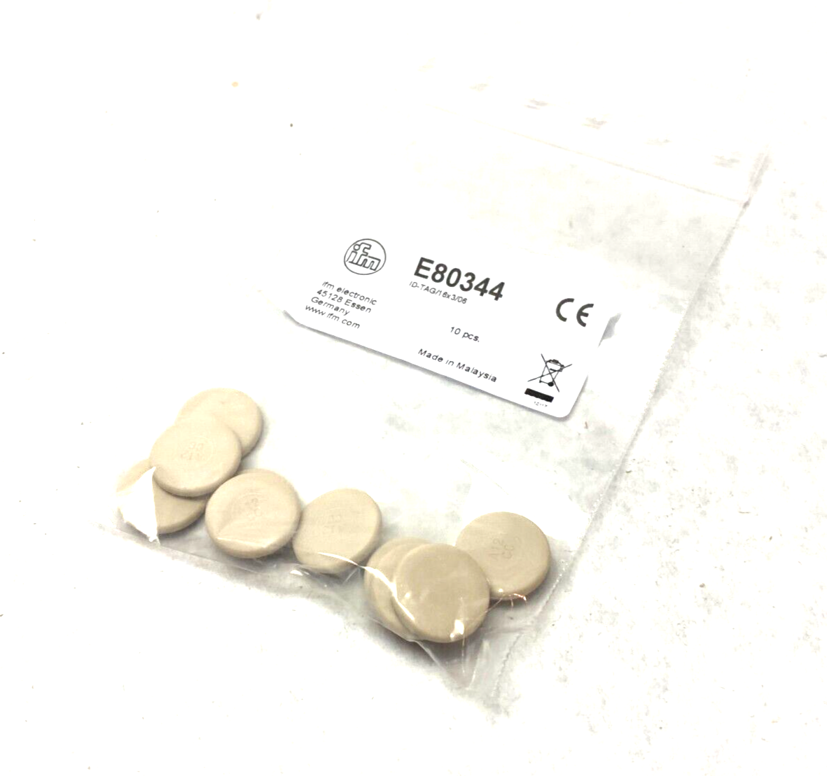 Ifm E80344 RFID Tag Package of 10 ID-TAG/16X3/06 - New - Maverick Industrial Sales