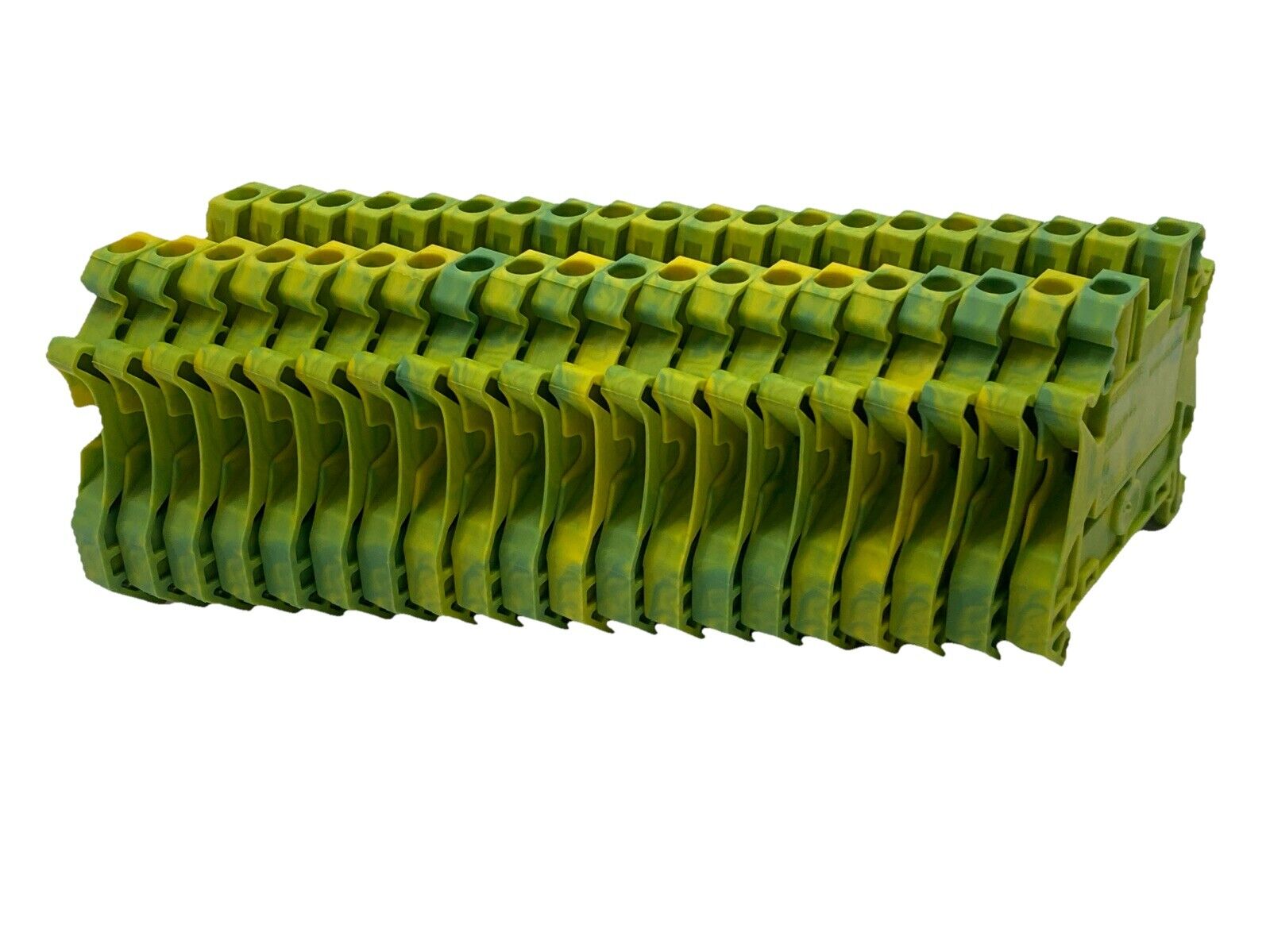 Siemens 8WH1000-0CF07 Ground Terminal Block Green/Yellow LOT OF 20 - Maverick Industrial Sales