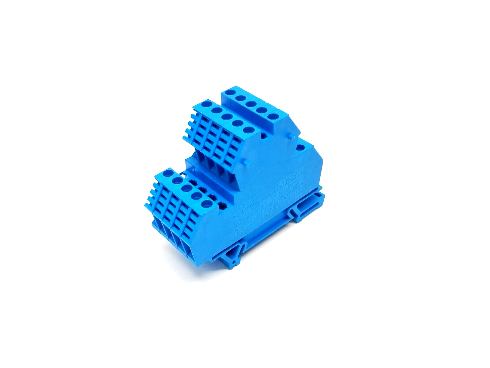 Morsettitalia EURO D4-2 Two Stage Terminal Block, Blue, 43550 BL LOT OF 5 - Maverick Industrial Sales