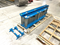 Hytrol 190E24 & 190E24EZ Power Roller Conveyor Sections Legs, 14 feet, 19" Wide - Maverick Industrial Sales