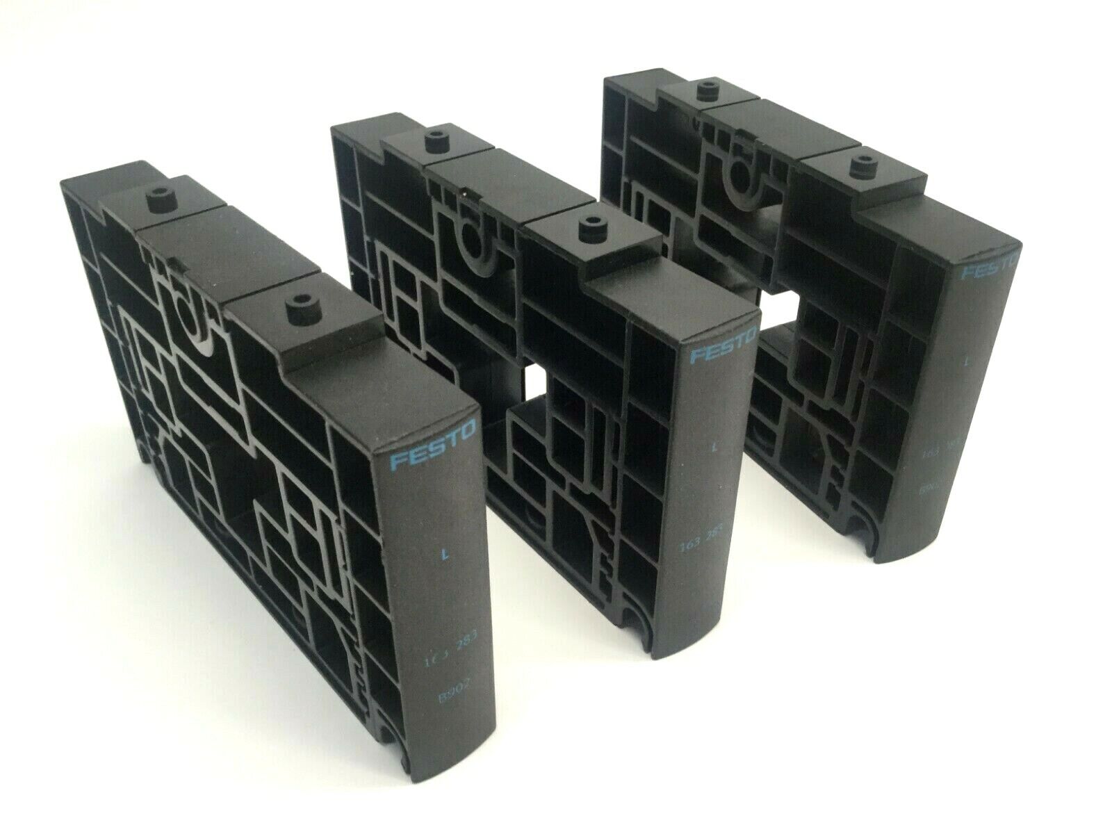 Lot of 3 Festo 163283 Blanking Plates - Used - Maverick Industrial Sales