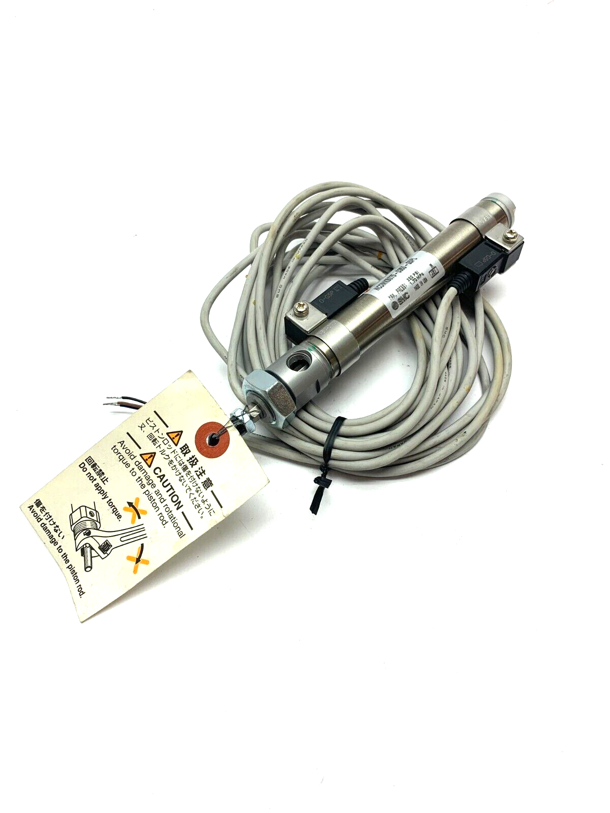 SMC NCDMKB075-0350-G5PL Non Rotating Air Cylinder 250psi - Used - Maverick Industrial Sales