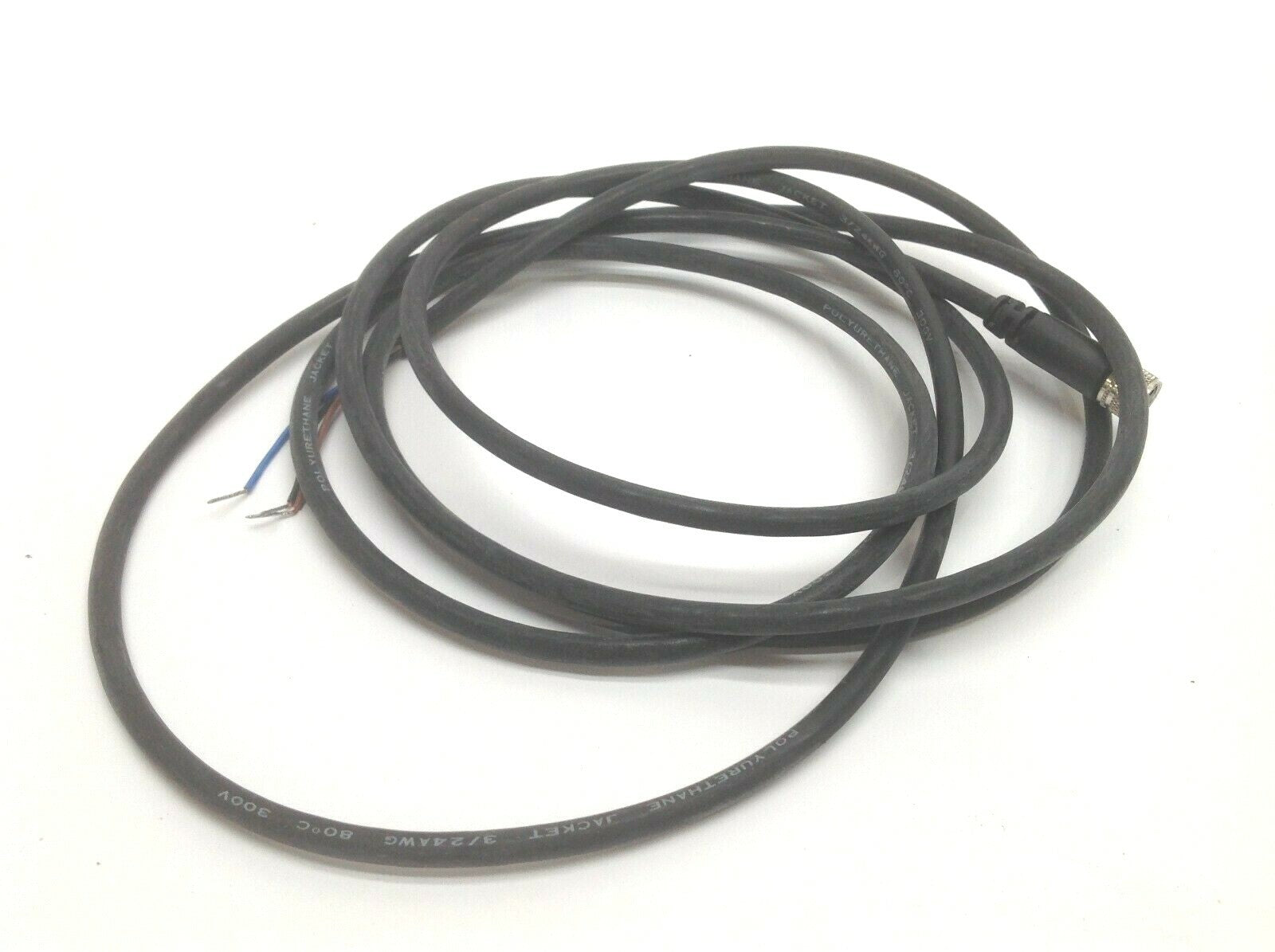 Automation Sensor Cable 3 Pin Quick Connect M8 Polyurethane Jacket 3/24AWG 300V - Maverick Industrial Sales