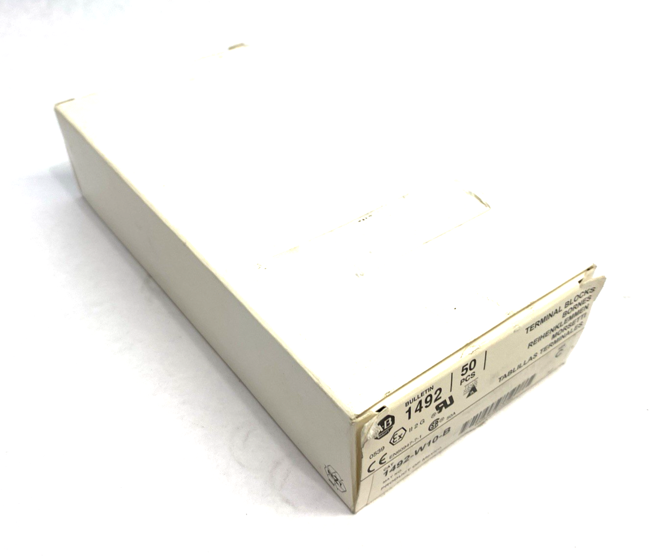 Allen Bradley 1492-W10-B Ser. C Terminal Block, Blue BOX OF 50 - Maverick Industrial Sales