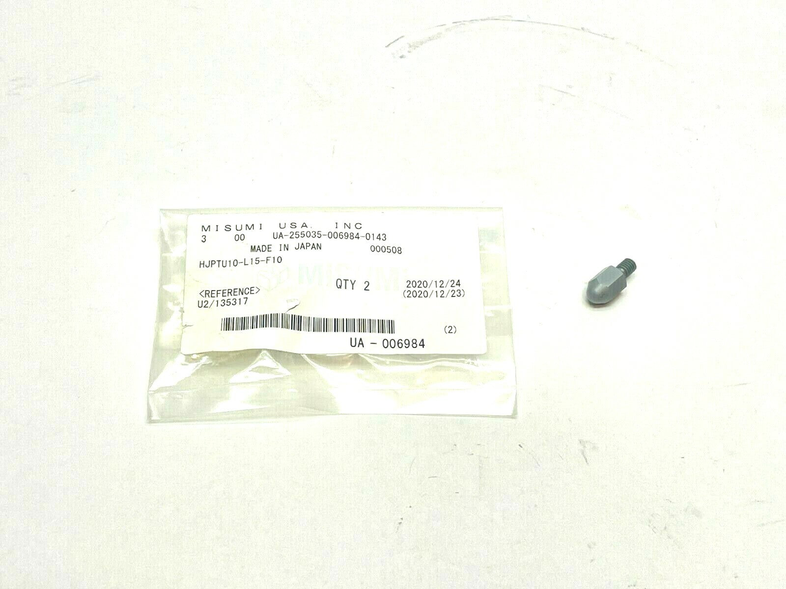 MiSUMi HJPTU10-L15-F10 Height Adjust Pins - New - Maverick Industrial Sales