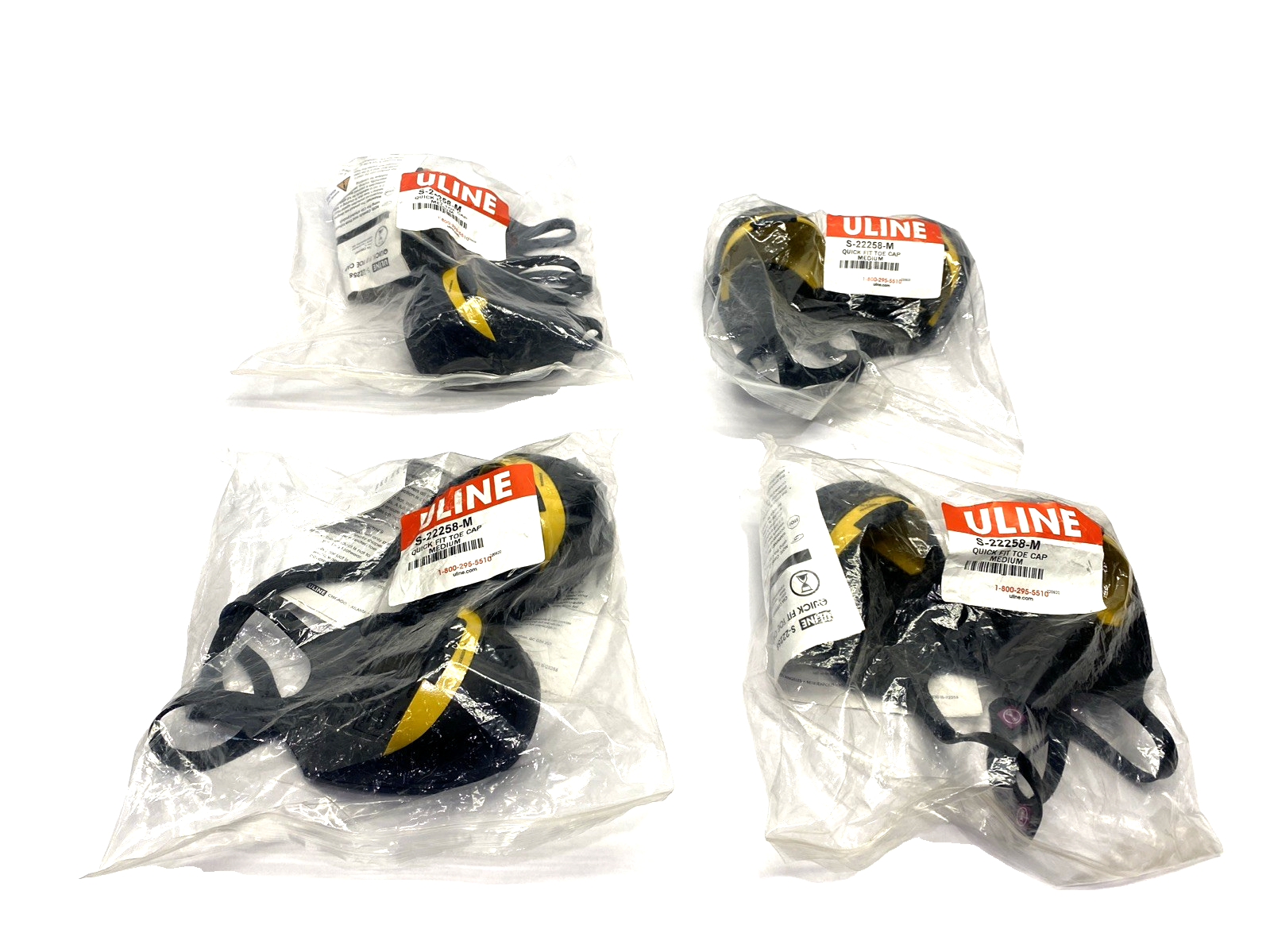 ULINE S-22258-M Quick Fit Toe Cap, Medium LOT OF 4 PAIRS - New – Open box - Maverick Industrial Sales