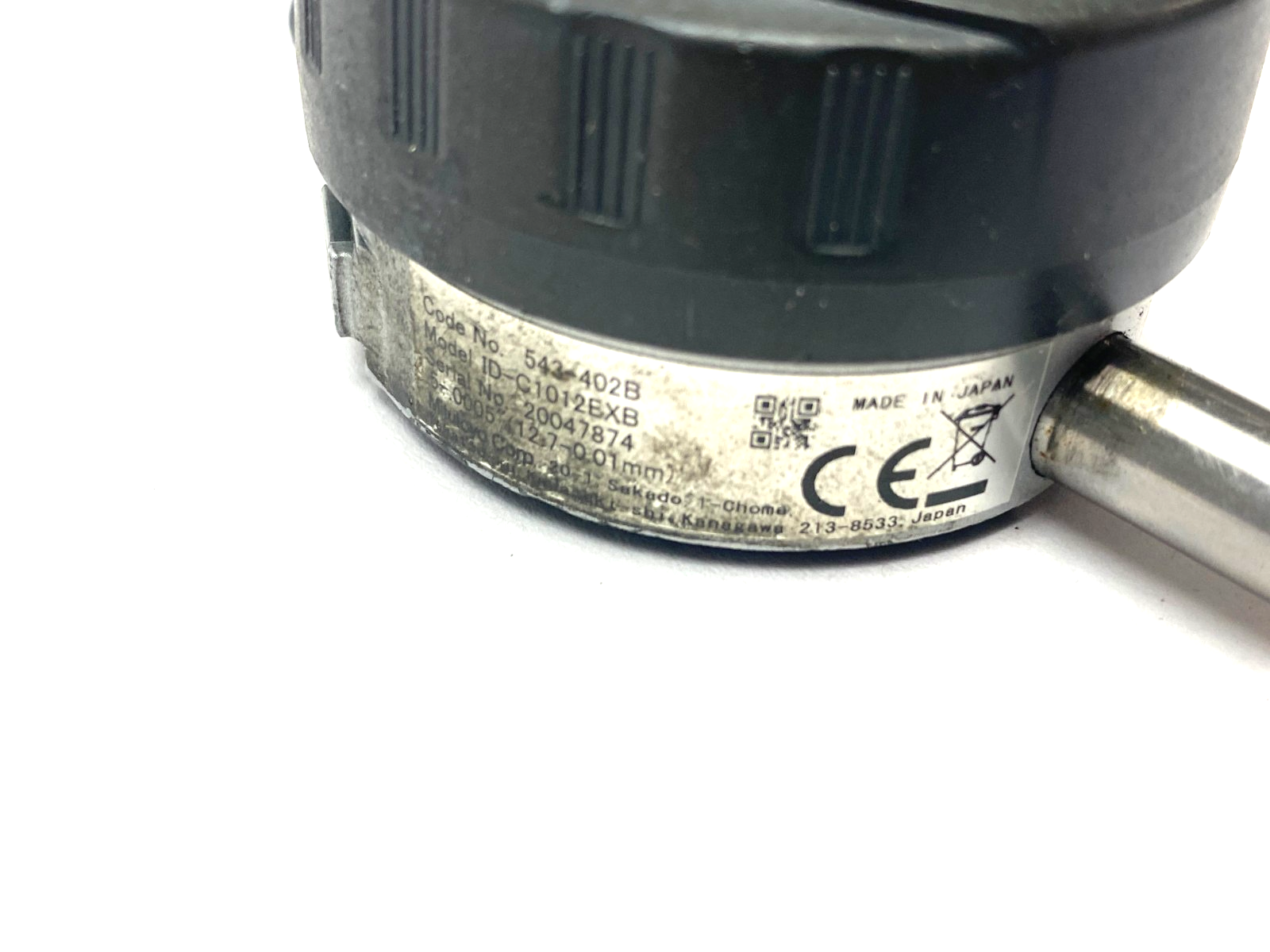 543-402B, ID-C1012EXB | Mitutoyo 543-402B ABSOLUTE Digimatic Indicator ID-C1012EXB 12.7mm FOR PARTS - For parts or not working - Maverick Industrial Sales