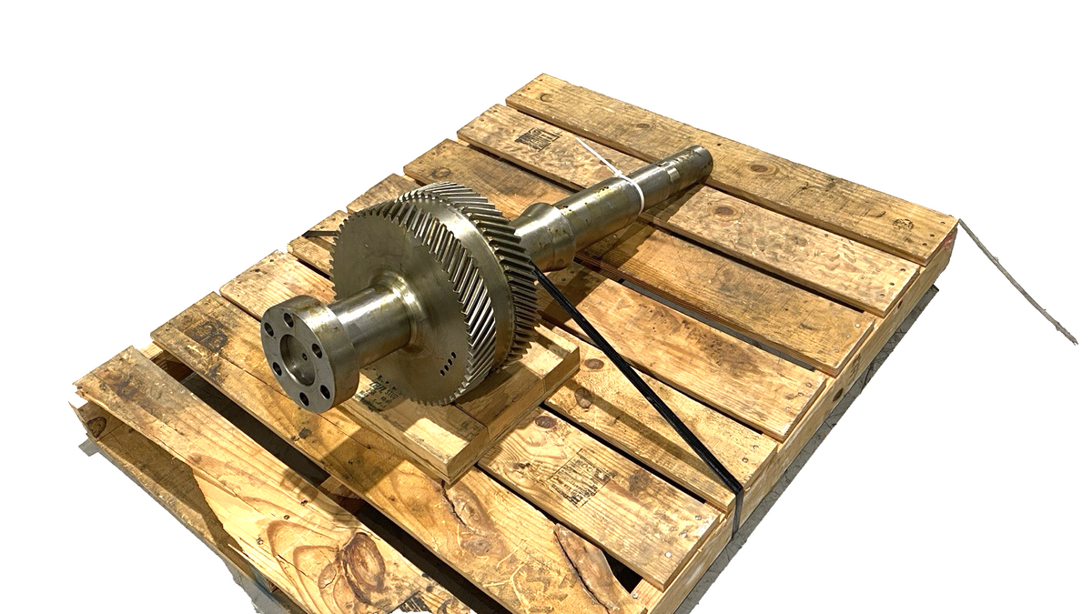 0945D645P0001 | General Electric Turbine Pump Shaft, 40" Long 13" Gear Diameter - New – Open box - Maverick Industrial Sales