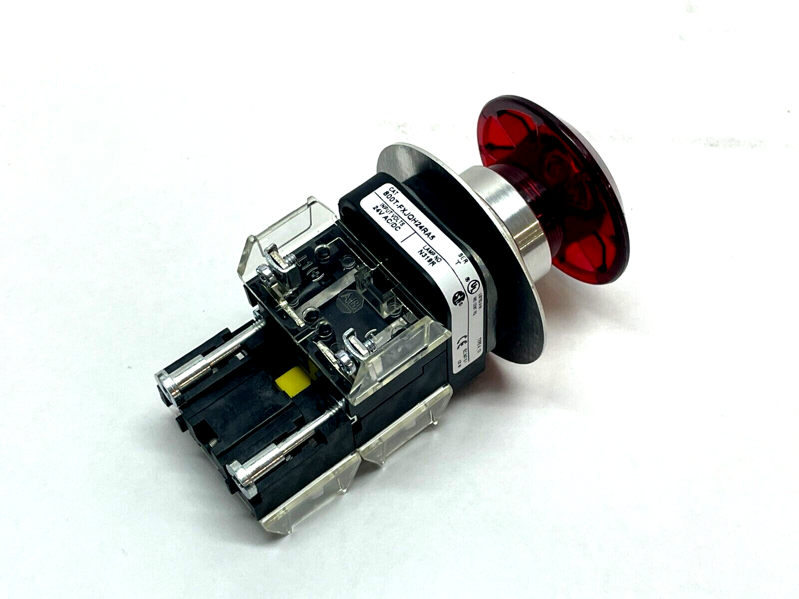 Allen Bradley 800T-FXJQH24RA5 Ser. T Jumbo Mushroom Head E-Stop Switch - Maverick Industrial Sales