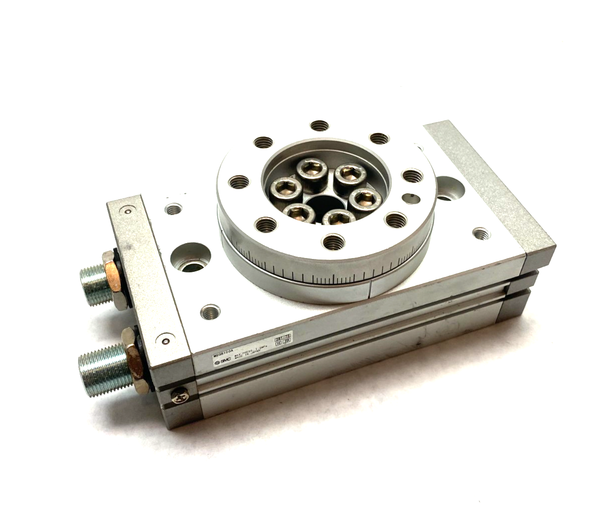 SMC MSQB100A Rotary Actuator Table, Rack & Pinion Type, Size 100 - Used - Maverick Industrial Sales