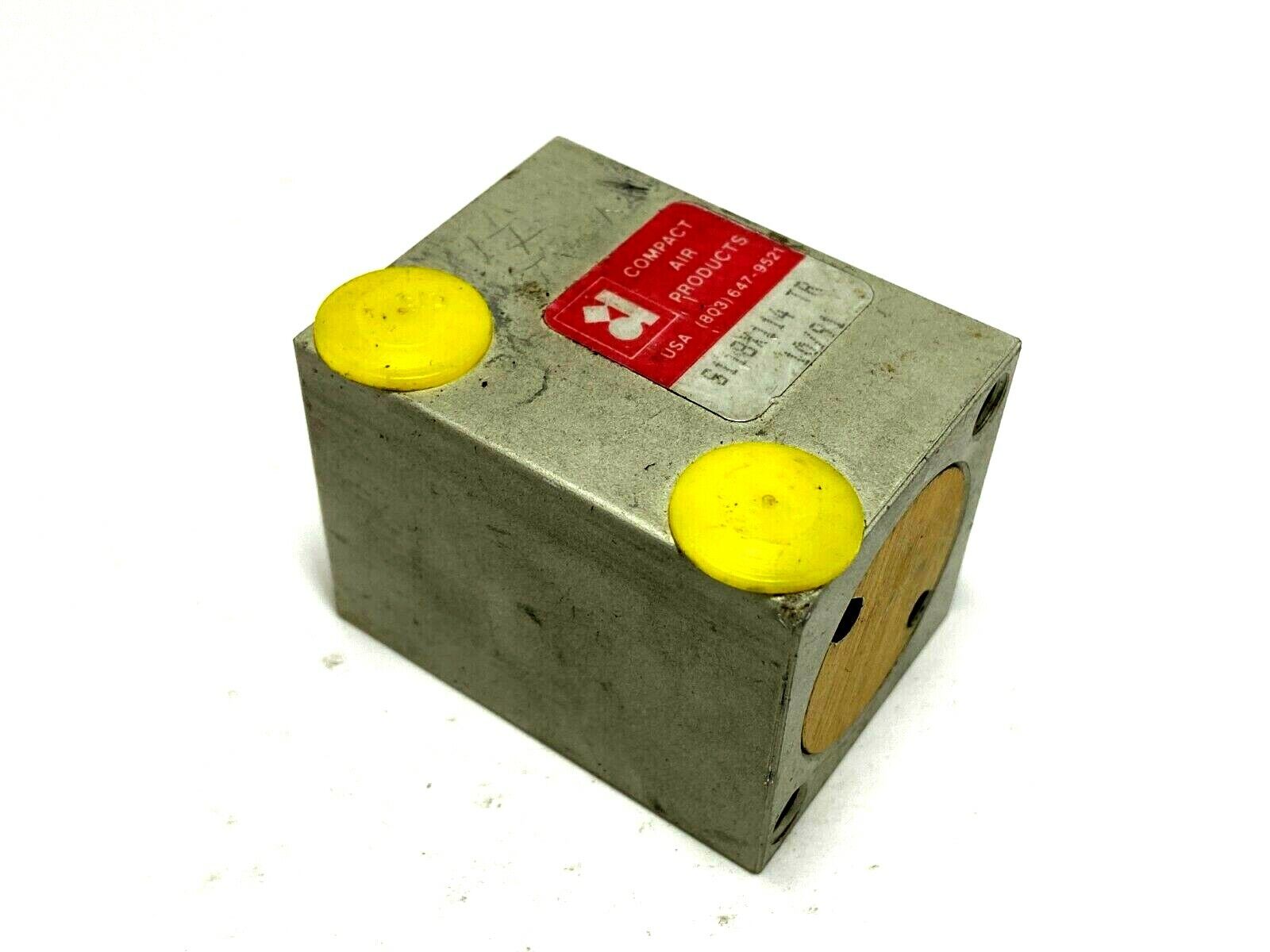 Compact S118X114 Pneumatic Cylinder 1-1/8" 1-1/4" Stroke 1/8" NPT - Used - Maverick Industrial Sales