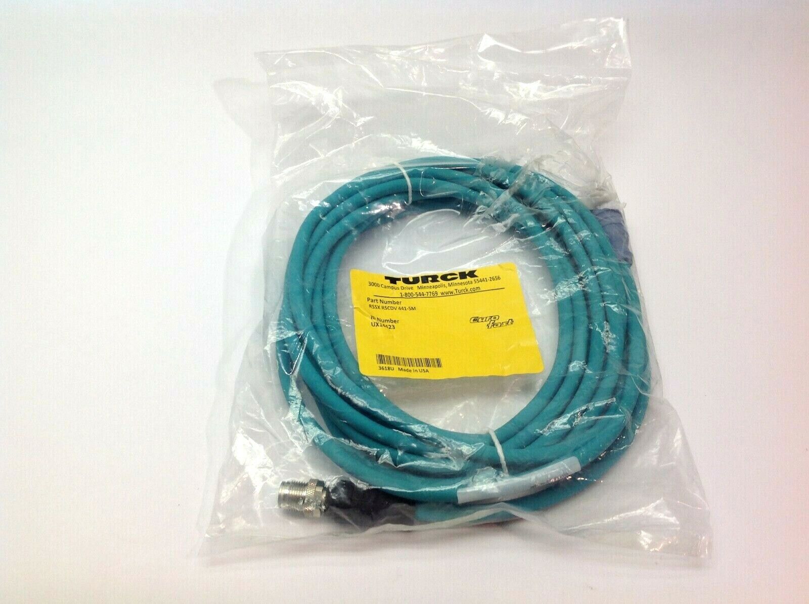 RSSX RSCDV 441-5M | Turck Network Eurofast Cable UX14423 - New Other - Maverick Industrial Sales