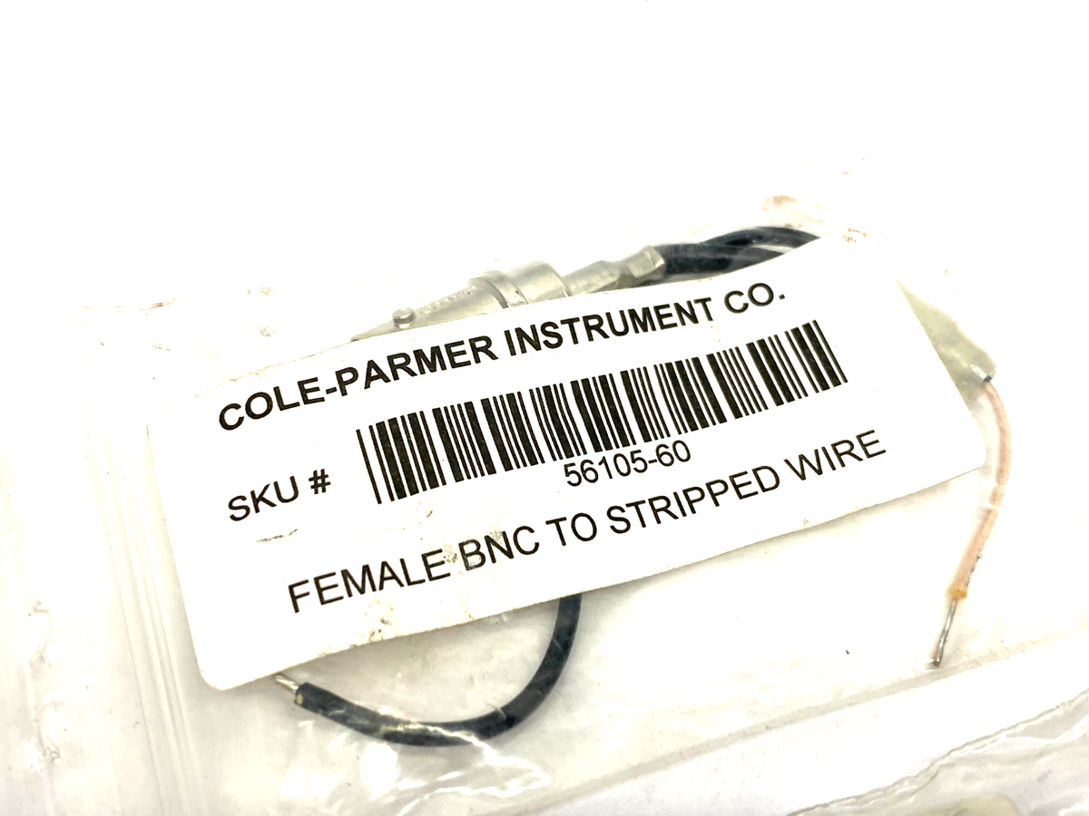 56105-60 | Cole-Parmer Female BNC Connector to Stripped Wires LOT OF 2 - New Other - Maverick Industrial Sales