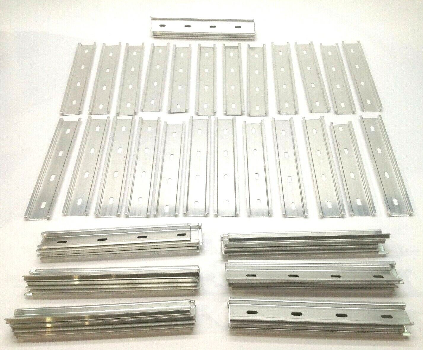 Din Rail Cut Lengths 7-8 Inches Lot of 54 Lengths - Used - Maverick Industrial Sales