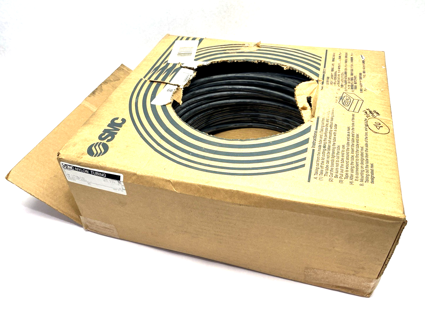SMC T1075B-100 Pneumatic Tubing 10mm O.D. ROLL OF 80 METERS - Maverick Industrial Sales