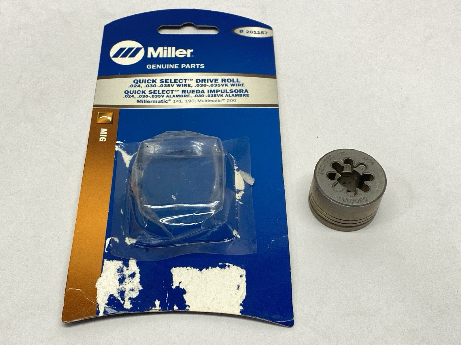 261157 | Miller .024, .030-.035V-Groove .035VK-Groove Drive Roll - New – Open box - Maverick Industrial Sales