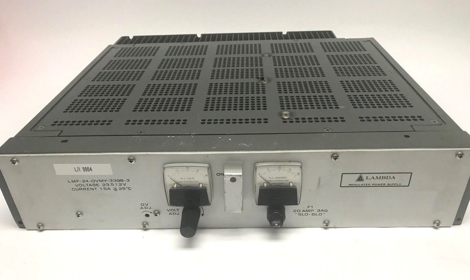 LMF24-OVMY-3396-3 | Lambda Electronics LMF-24-OVMY-3396-3 Regulated Power Supply LMF 240VM 23.5V - Used - Maverick Industrial Sales