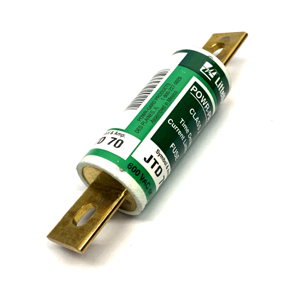 Littelfuse JTD070 Powr-Pro Slow-Blo Time Del. Fuse 600V T/D CLASS J 70A - Maverick Industrial Sales