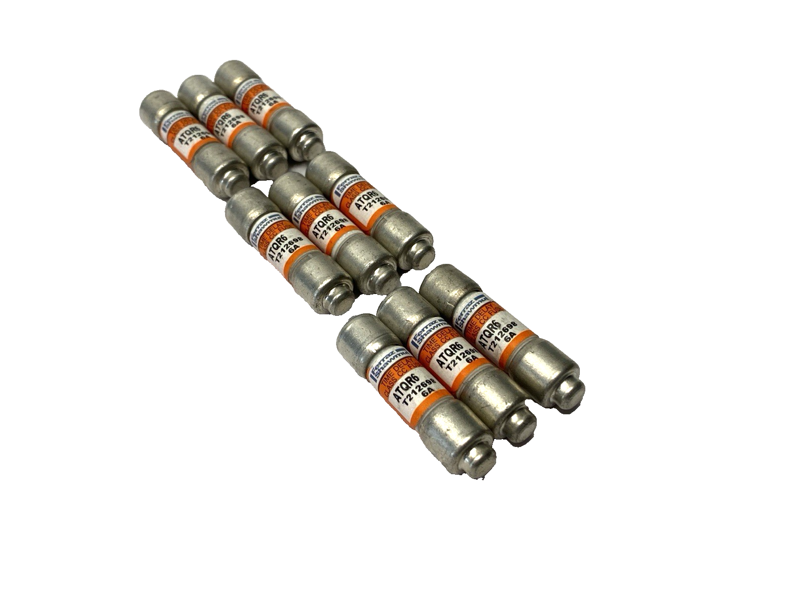 Mersen Ferraz Shawmut ATQR6 Amp-Trap Time Delay Fuse Class CC 600VAC 6A LOT OF 9 - Maverick Industrial Sales