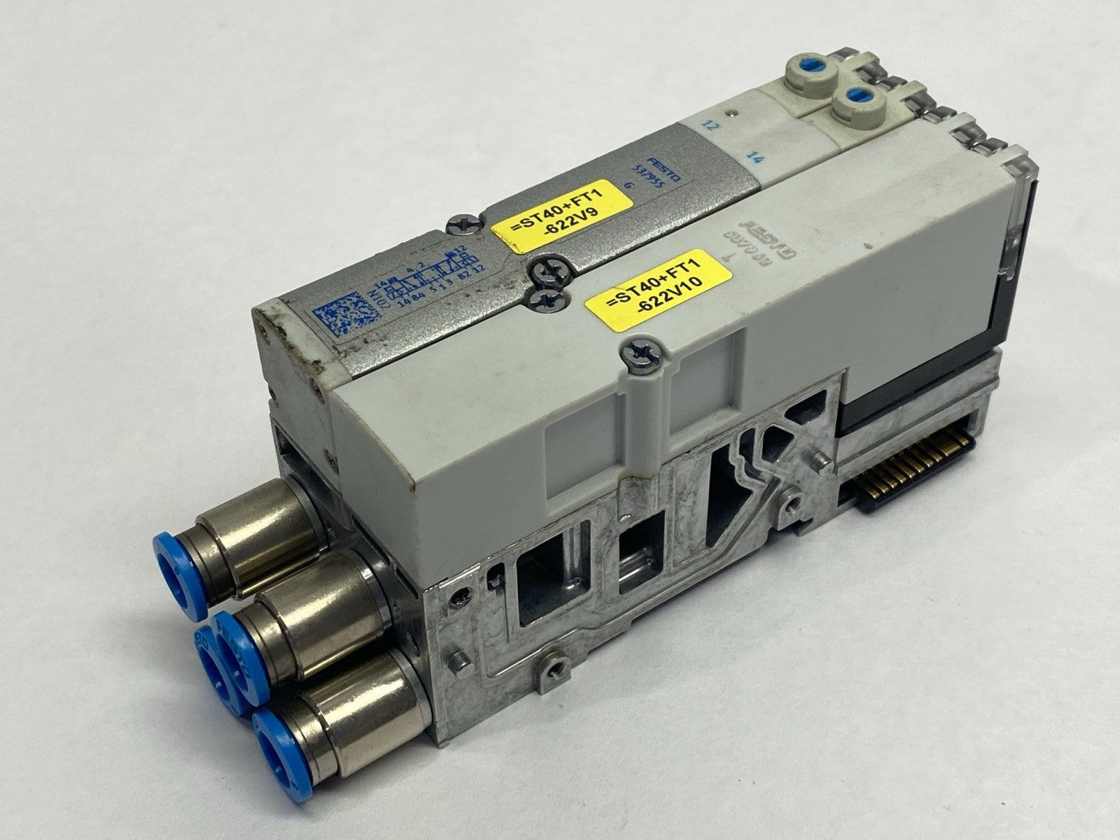 Festo VMPA2-FB-AP-2-1 Sub Base w/ VMPA2-M1H-G-PI Solenoid Valve VMPA2-RP Cover - Maverick Industrial Sales