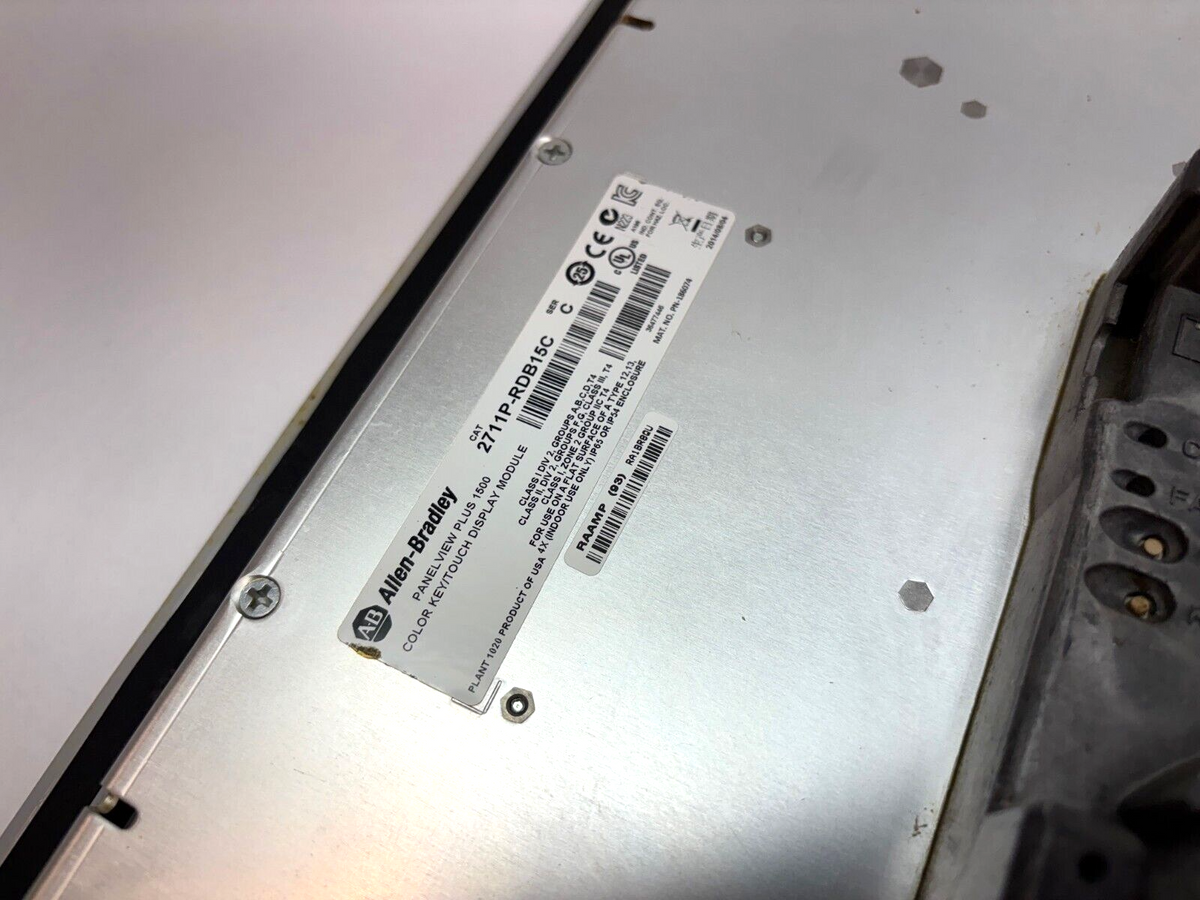 2711P-B15C4A9 | Allen Bradley Ser. A PanelView Plus 1500 HMI Control Terminal - Used - Maverick Industrial Sales