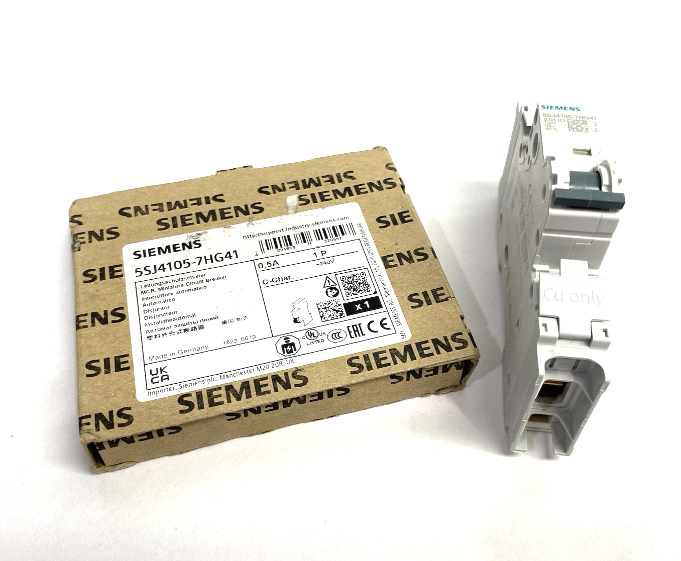 5SJ4105-7HG41 | Siemens Miniature Circuit Breaker 1-Pole 0,5A C-Char. - New Other - Maverick Industrial Sales