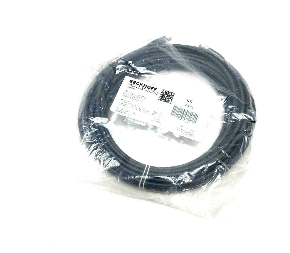 Beckhoff ZK2020-3132-0100 Double Ended Power Cable M8 4-Pin Female, 036295 - Maverick Industrial Sales
