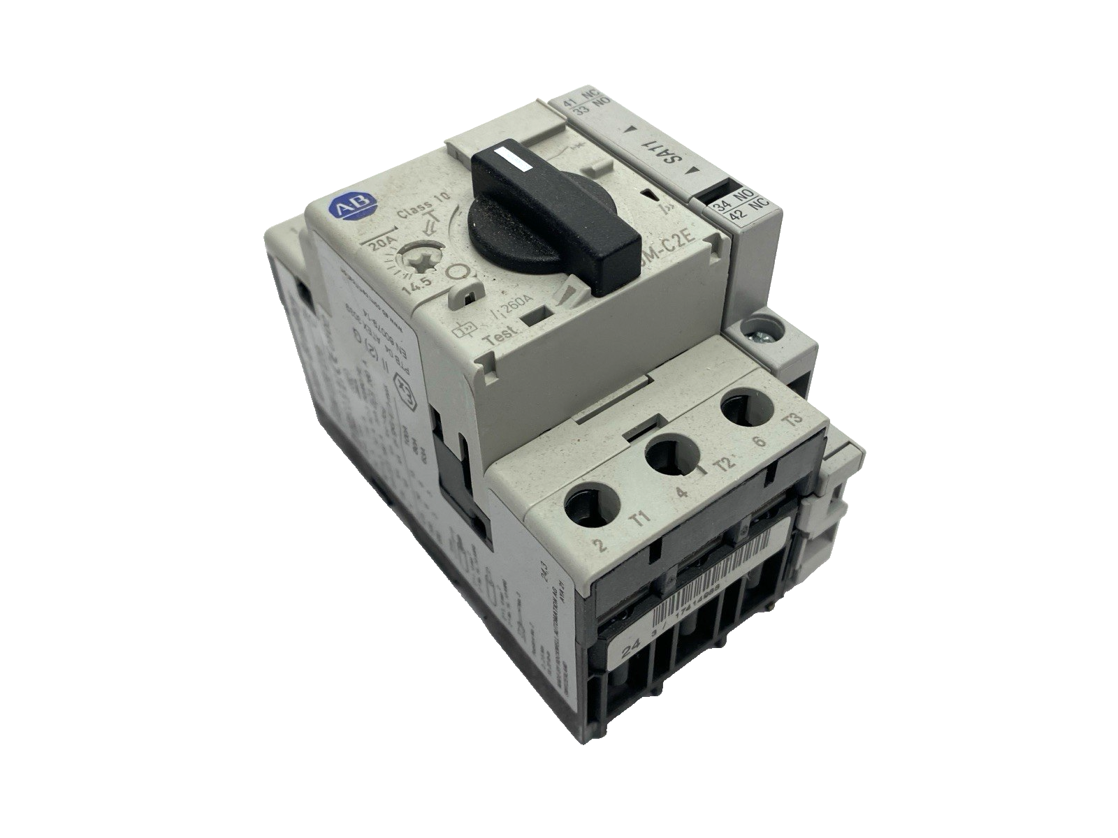 Allen Bradley 140M-C2E-C20 Circuit Breaker Ser. C w/ 140M-C-A Contactor Ser. A - Maverick Industrial Sales