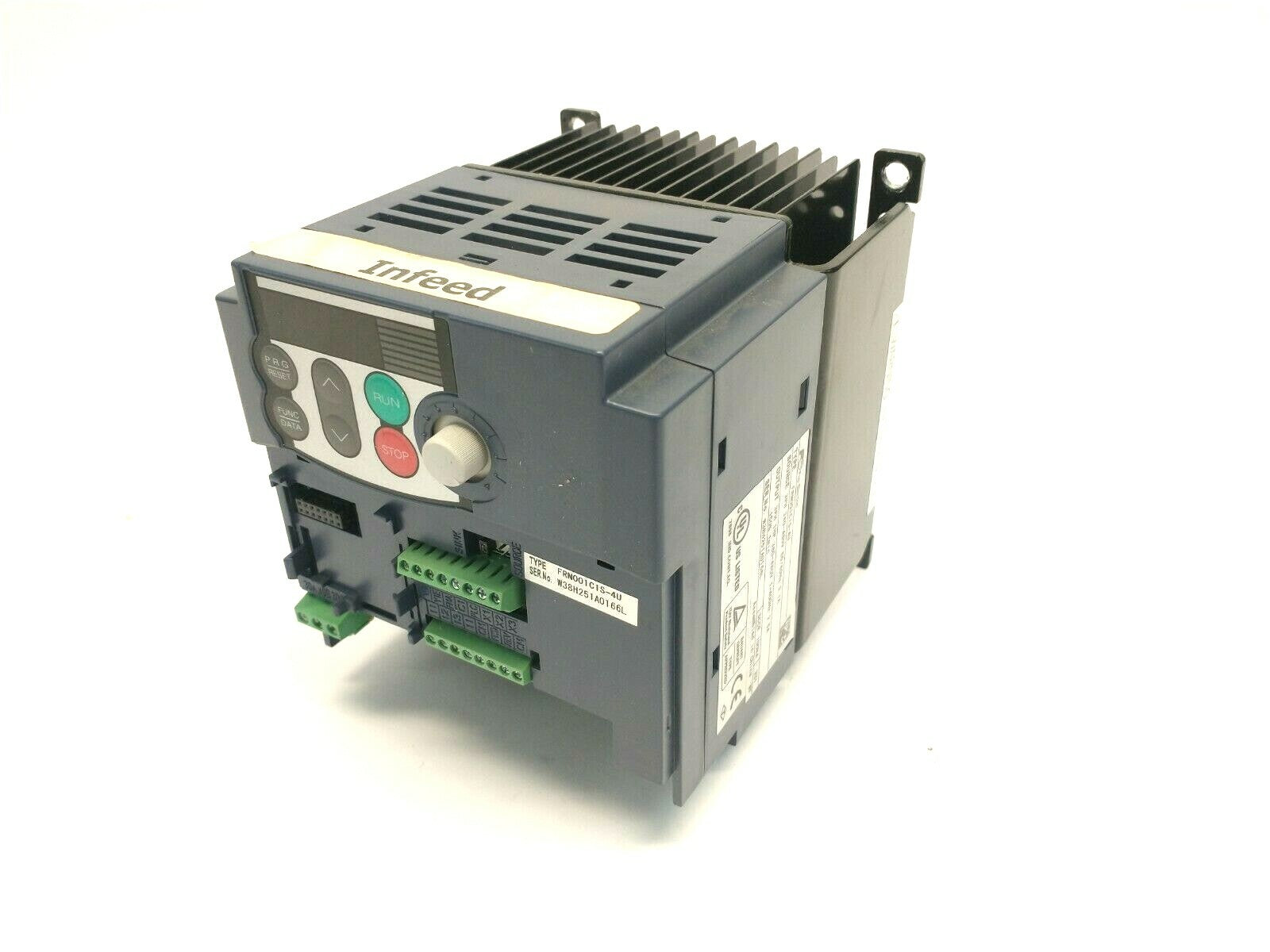 FRN001C1S-4U | Fuji Electric FRENIC-Mini AC Drive Inverter 3PH 380-480V NO COVERS - Used - Maverick Industrial Sales