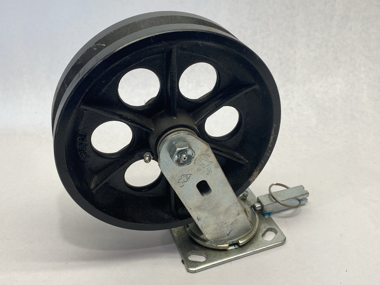Were Always Around Heavy Duty Caster 8" Cast Iron Locking Swivel - Used - Maverick Industrial Sales