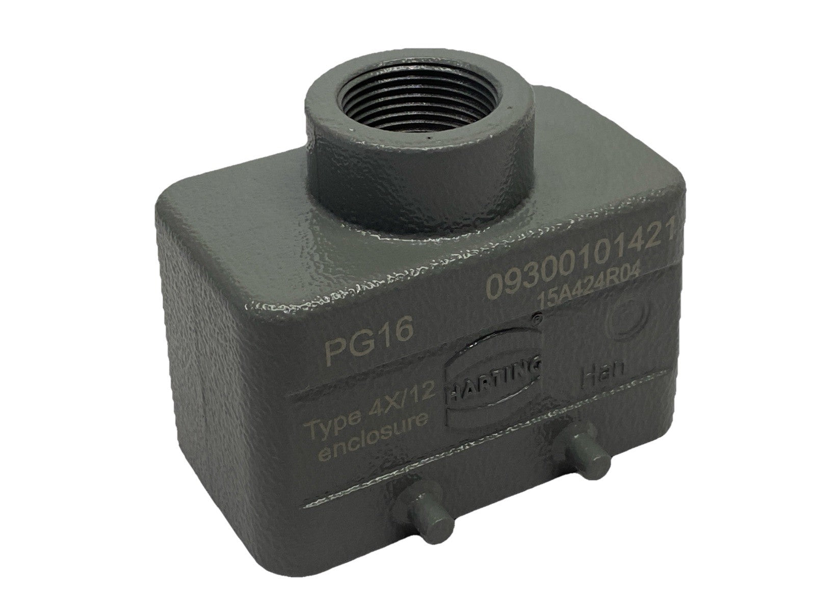 Harting Han B Hood Top Entry LC 4 Pegs PG 16 Connector Housing 09300101421 - Maverick Industrial Sales