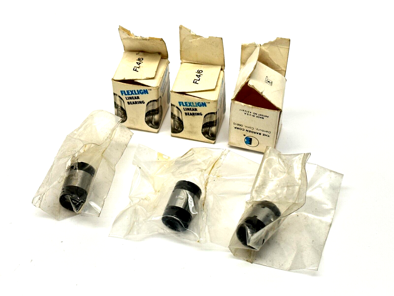 FL-4 | Barden Flexlign Linear Bearings LOT OF 3 - New – Open box - Maverick Industrial Sales