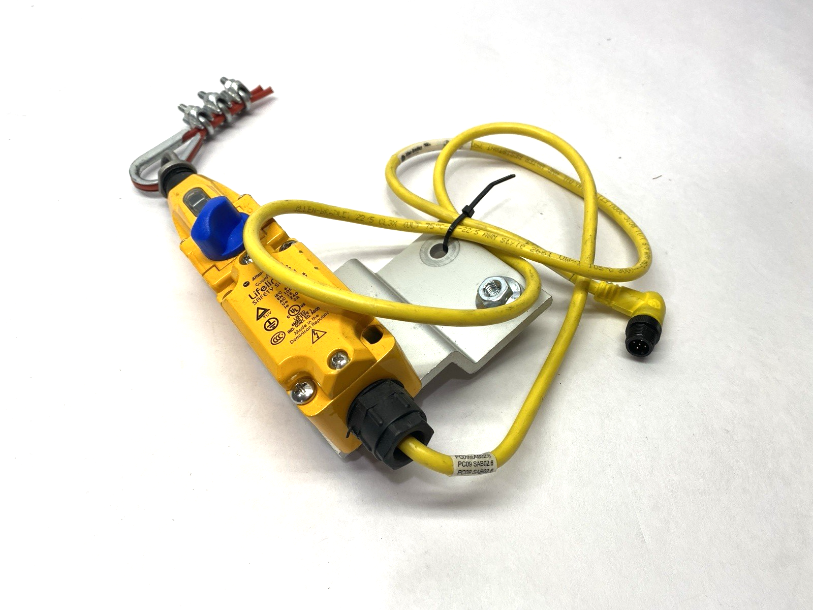 Allen Bradley 440E-D13114 Lifeline Safety Switch w/ 889D-E5AC-30 M12 5-Pin Cable - Maverick Industrial Sales