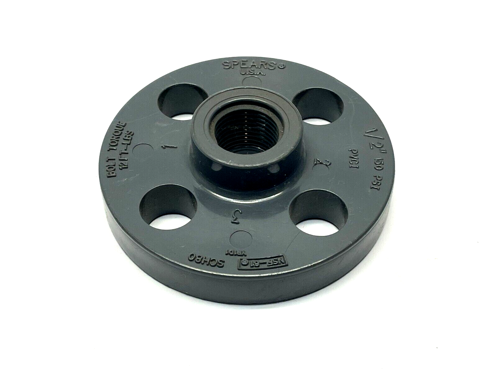 852-005 | Spears Pipe Flange 1/2" SCH 80 PVC - New – Open box - Maverick Industrial Sales