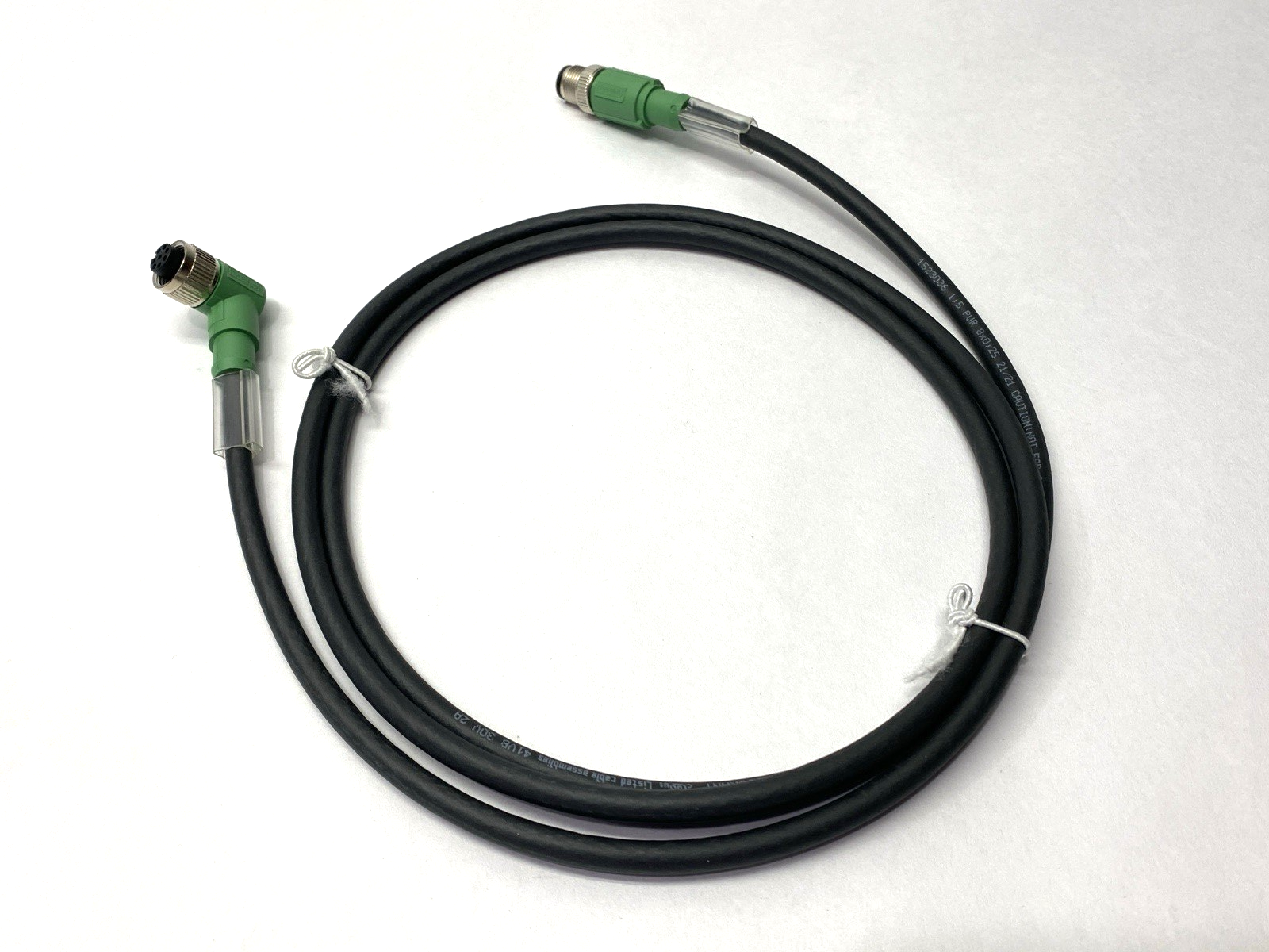 Phoenix Contact SAC-8P-M12MS/ 1,5-PUR/M12FR SH Double Ended Cordset M12 1523036 - New – Open box - Maverick Industrial Sales