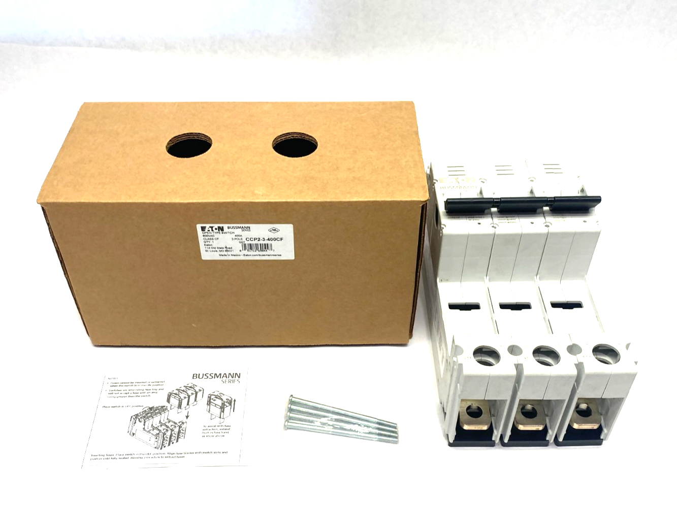 Eaton CCP2-3-400CF Bussmann Series Compact Circuit Protector Switch 3P 400A - Maverick Industrial Sales