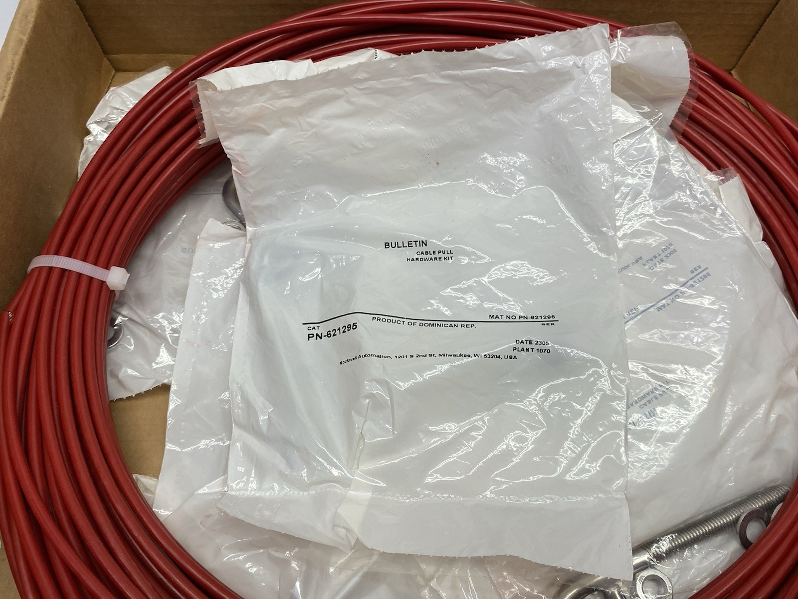 5320016 | Sick Wire Draw Mechanism Kit, NO ROPE TENSIONER, 50m ROPE, 18x EYEBOLTS - New Other - Maverick Industrial Sales