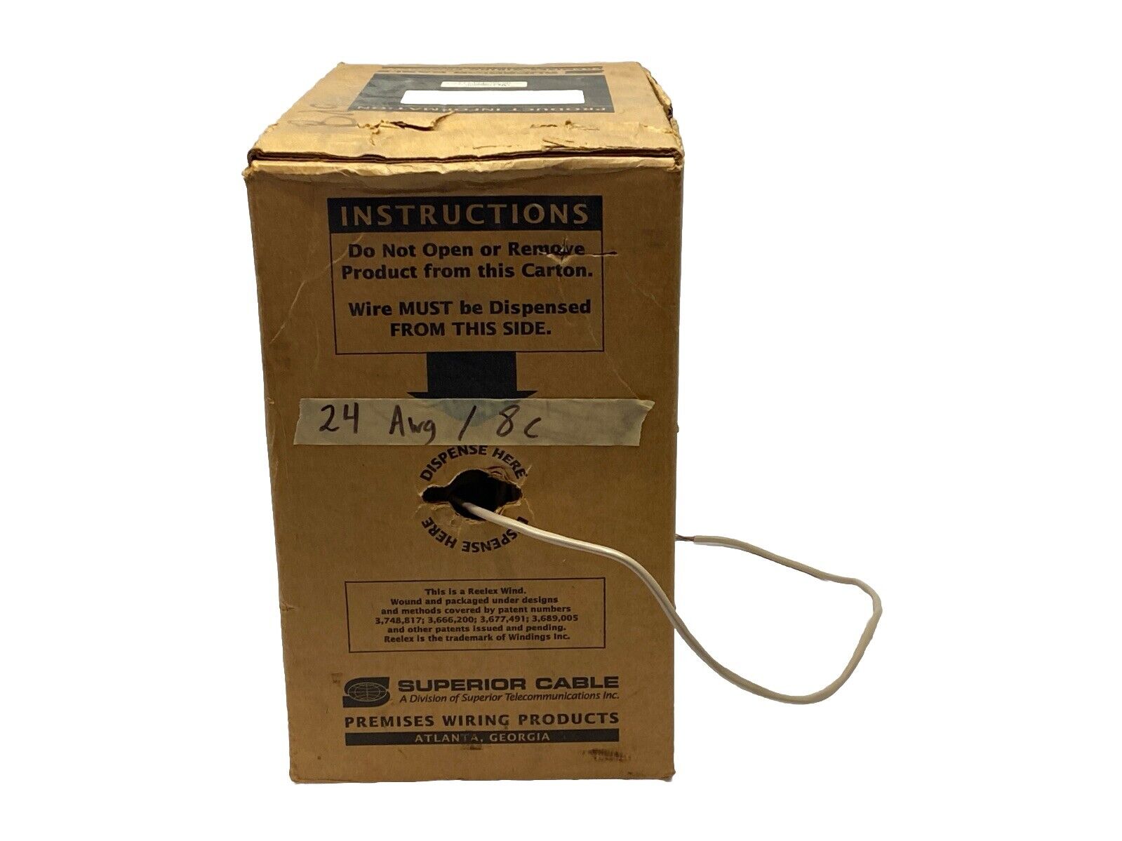12-417-52 | Superior Cable Cat3 Network Cable CMX-Outdoor 4/PR 24AWG LOT OF 10FT - Open box - Maverick Industrial Sales