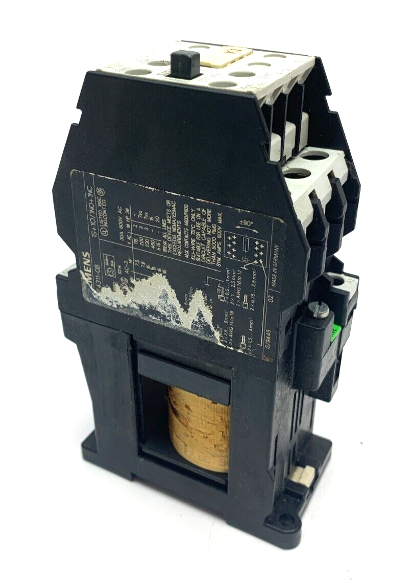 Siemens 3TF4311-0B AC Contactor 3-Pole VDE0660 - Maverick Industrial Sales