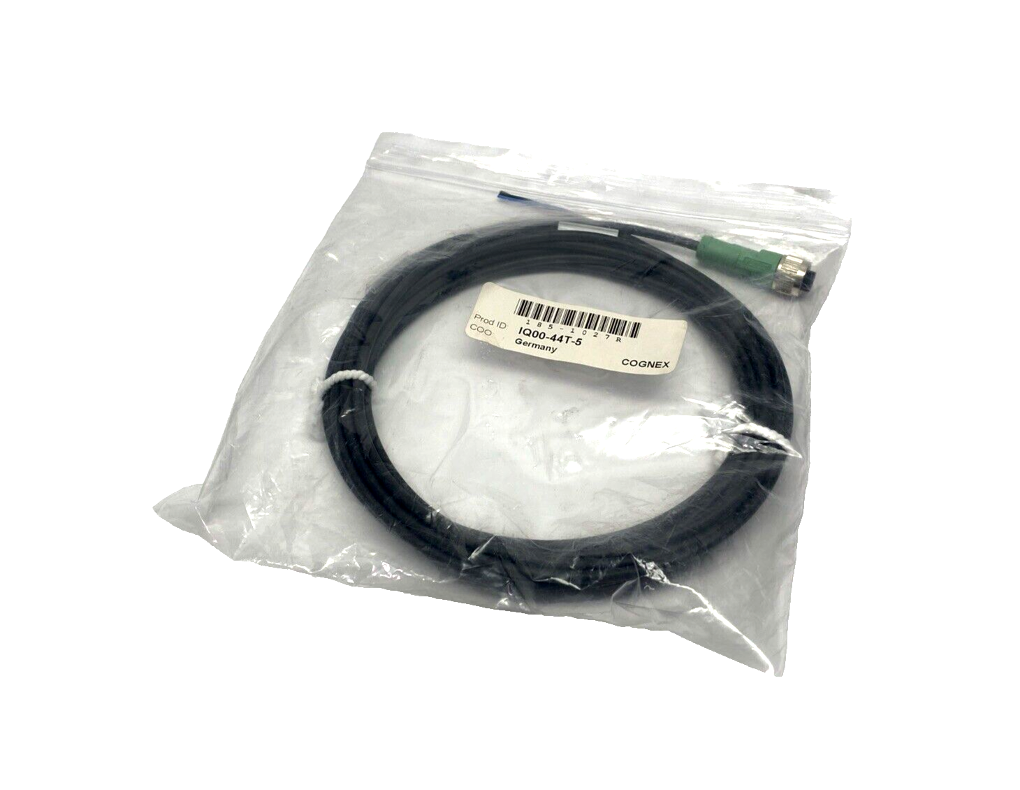185-1027R, IQ00-44T-5 | Cognex IQ00-44T-5 Extension Cable M12 Female 5m 185-1027R - New - Maverick Industrial Sales