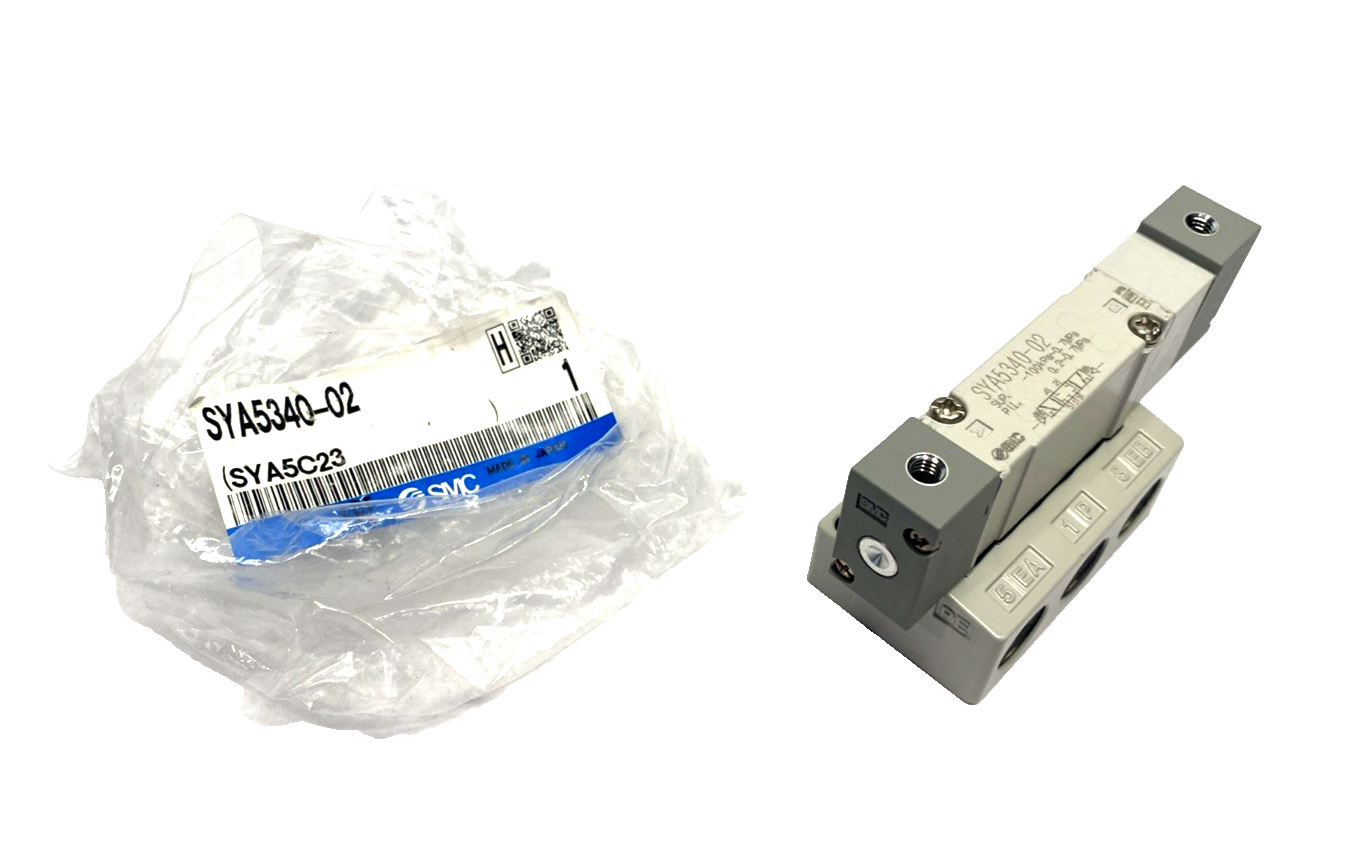 SYA5340-02 | SMC 5-Port Air Operated Valve - New Other - Maverick Industrial Sales