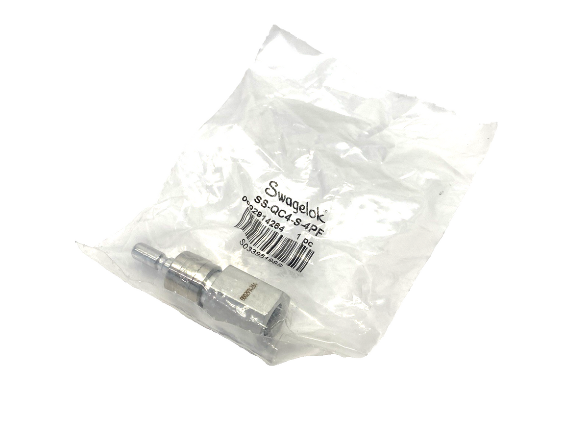 Swagelok SS-QC4-S-4PF Instrumentation Quick Connect Stem, SS 1/4" NPT 0.3Cv - Maverick Industrial Sales