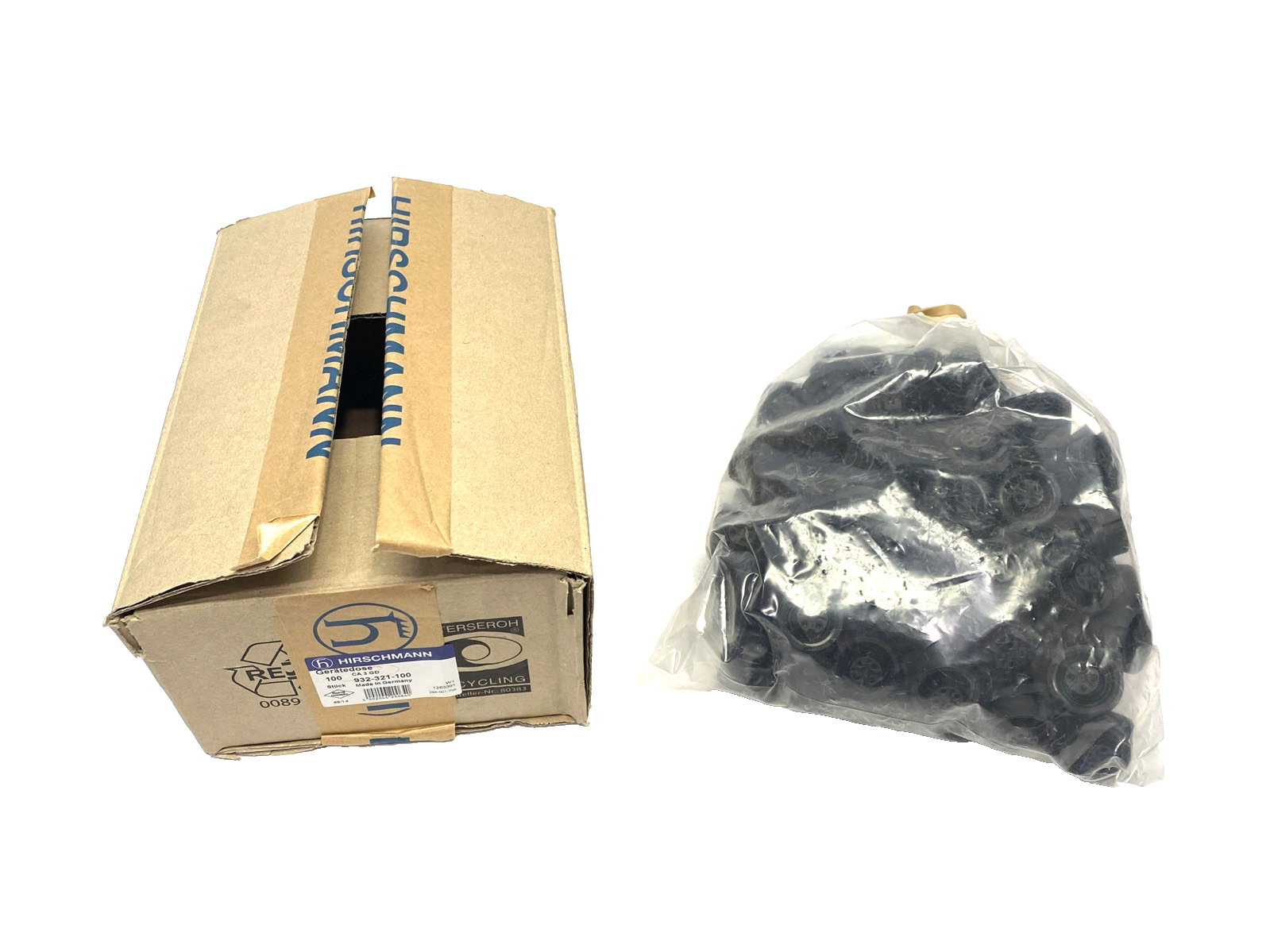 Hirschmann CA 3 GD Circular Receptacle Power Connector Female 932321100 100-PACK - Maverick Industrial Sales
