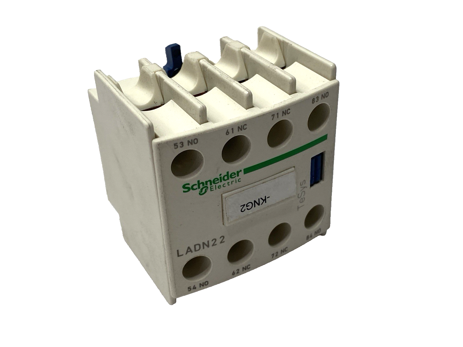 Schneider Electric LADN22 TeSys Deca Auxiliary Contact Block 2 NO + 2NC 690V 10A - Maverick Industrial Sales