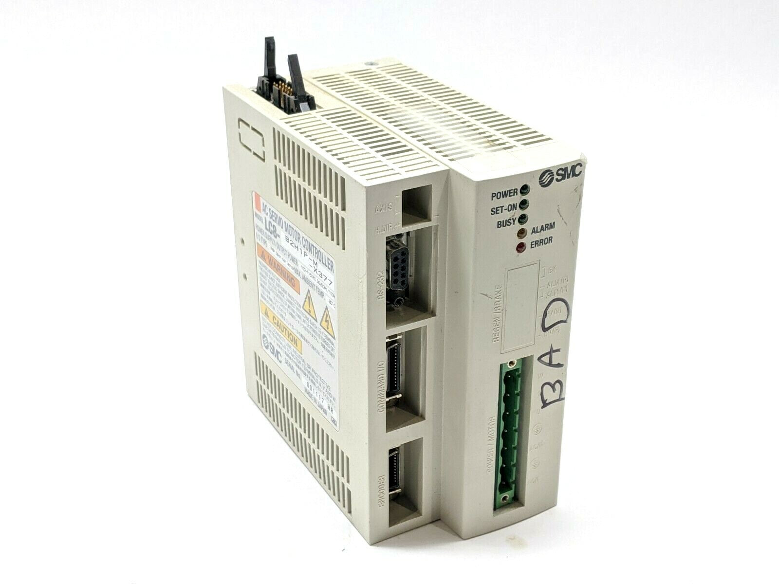 SMC LC8-B2H1P-M-X377 AC Servo Motor Controller - For parts or not working - Maverick Industrial Sales